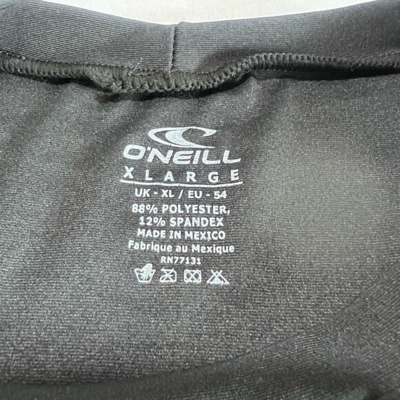 ✨O’Neill Men’s Skins Rash Guard Shirt XL Black Long Sleeve Surf Swim UPF 50+ - Picture 4 of 9